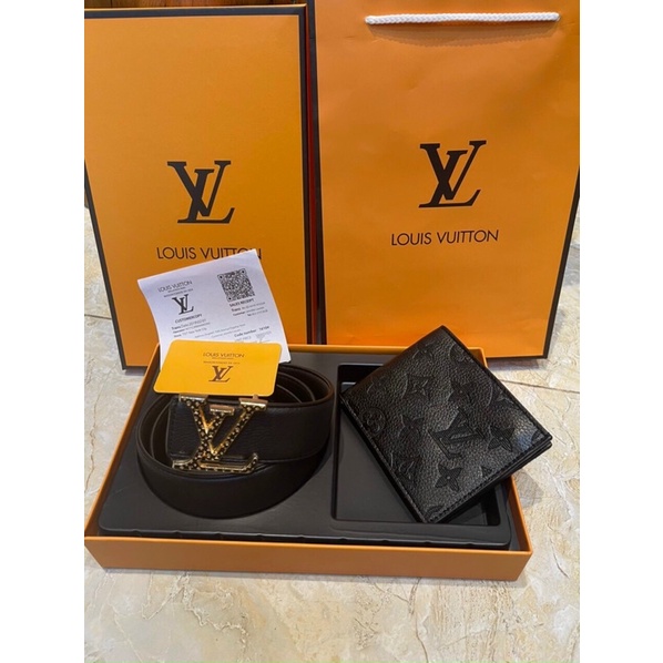 set dây lưng kèm ví fullbox bill thẻ túi giấyFreeship