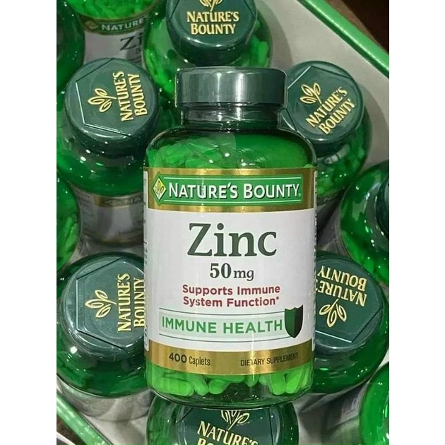 Viên uống bổ sung kẽm Nature’s Bounty Zinc 50mg 400 viên NỘI ĐỊA MỸ