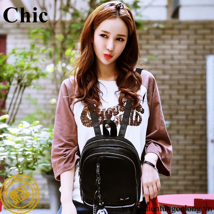 Balo Nữ Chic Fashion Da Pu Dày Hàng Cao Cấp