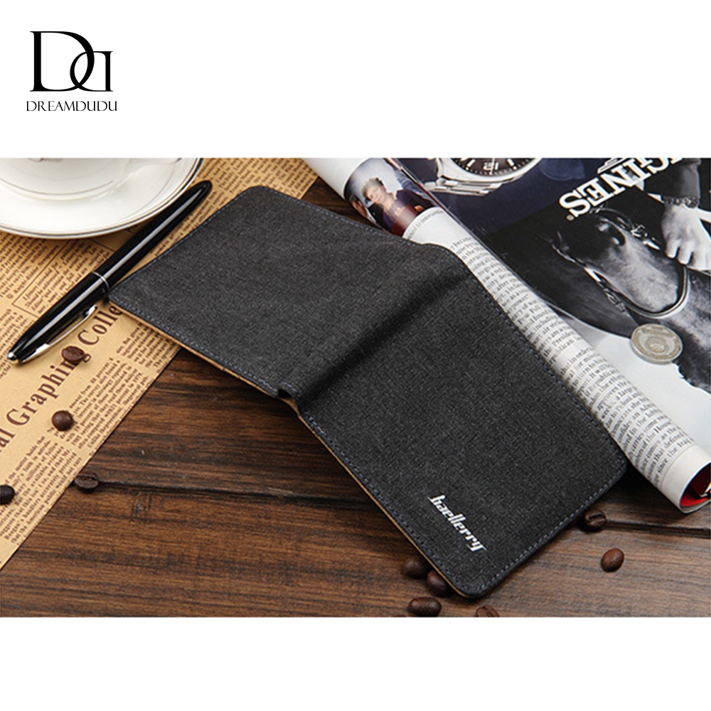 Ví vải canvas BAELLRY Hàn Quốc phong cách tối giản,Bóp nam Qùa tặng cá nhân
