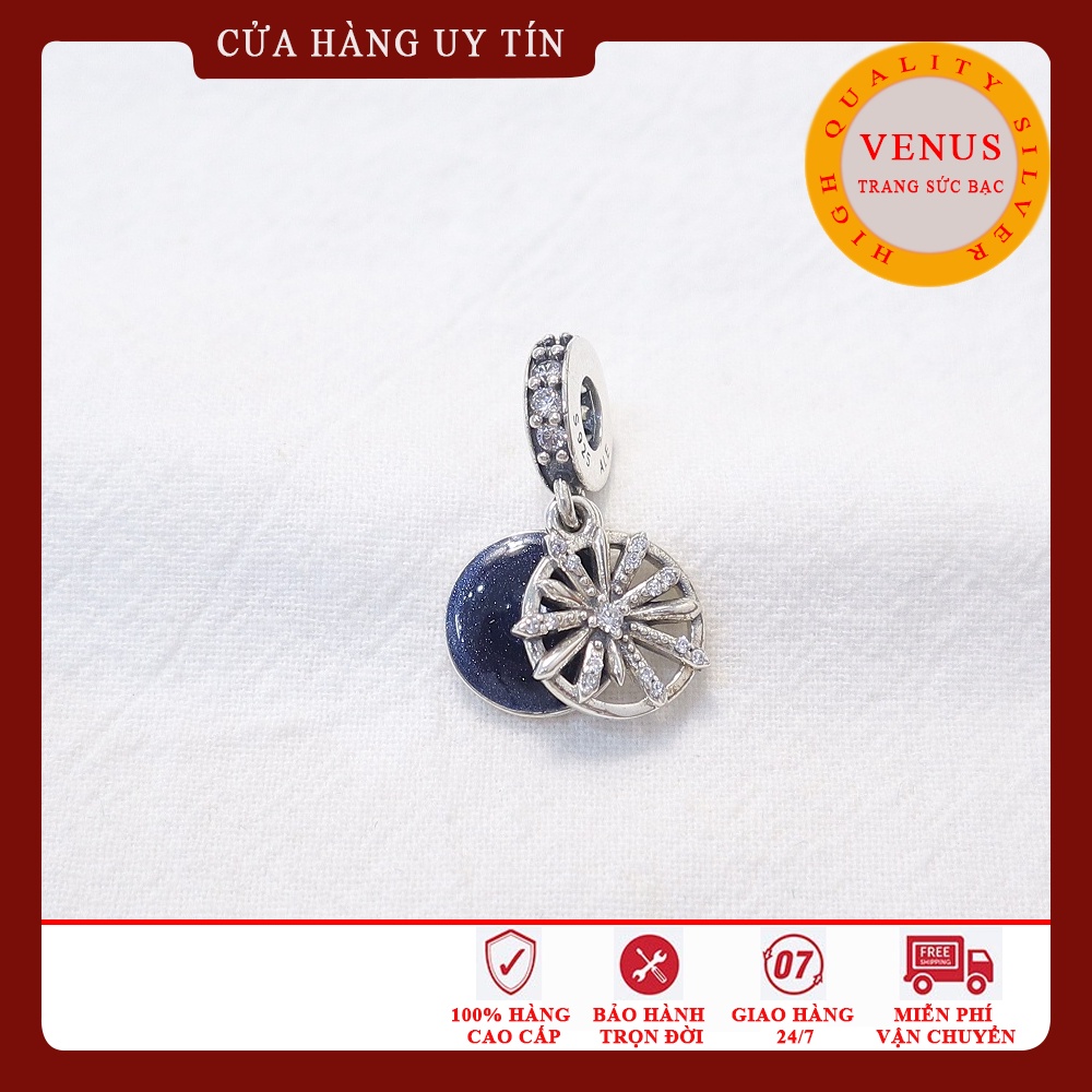 [Charm bạc 925 cao cấp] Charm treo hoa tuyết- Mã sản phẩm VENUSPH