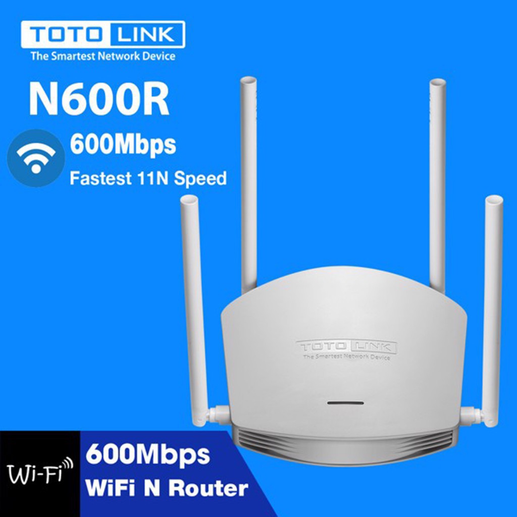 [1 đổi 1] Cục phát wifi Totolink N600R Wireless N600Mbps - Màu trắng - Chính hãng - Bảo hành 2 năm