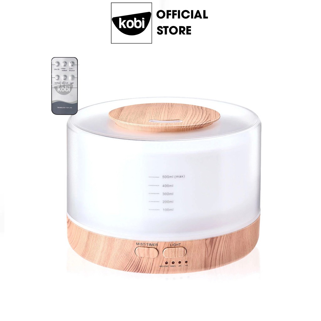 Máy phun sương, khuếch tán tinh dầu Kobi Ban Mai giúp khử mùi, làm thơm phòng, đuổi muỗi và côn trùng hiệu quả - 500ml
