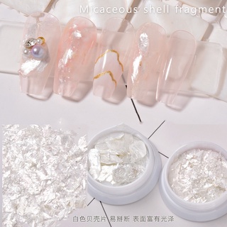 Xà cừ trắng ẩn gel, trang trí móng tay, phụ kiện nail