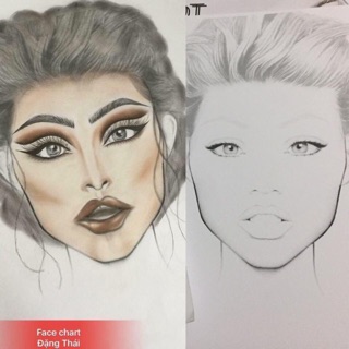 GIẤY VẼ MAKEUP - FACECHART FULLFACE