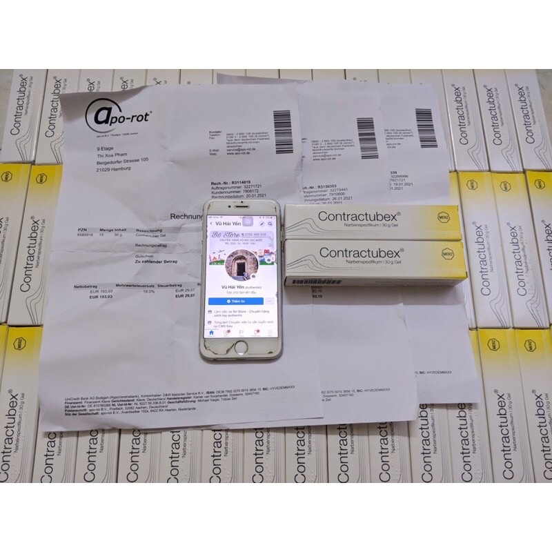 Kem làm mờ sẹo Contractubex Đức, tuýp 30g