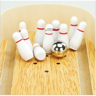 Đồ chơi gỗ Bowling mini bắn bi cho bé