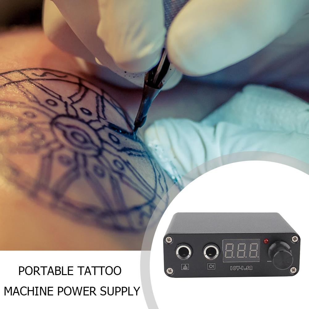 ♥Tiền mặt khi giao hàng♥ Portable Mini Professional Tattoo Motor Power Supply for Tattoo Machine