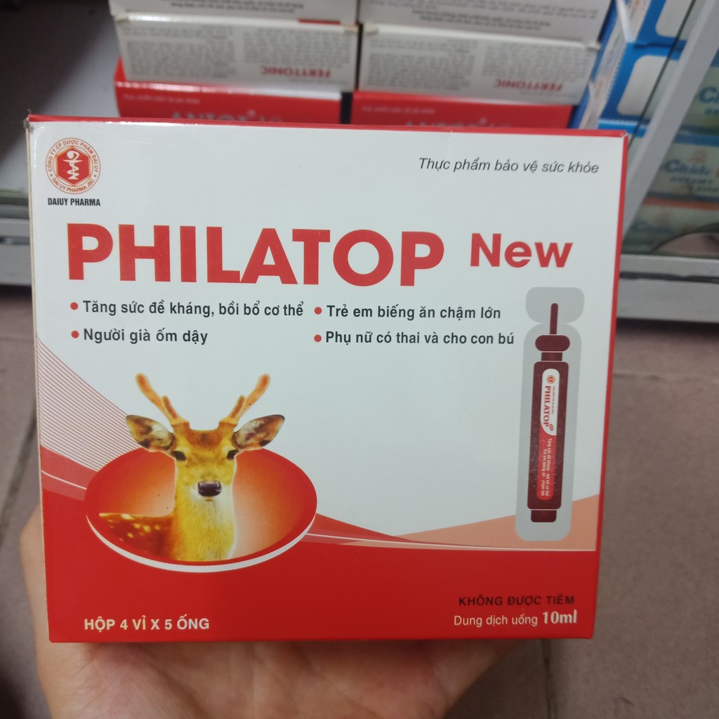 Philatop new hộp 20 ống nhựa