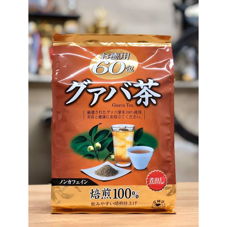Trà giảm cân , thanh lọc cơ thể tinh chất Lá Ổi Orihiro Guava 60 gói [hàng Nhật]