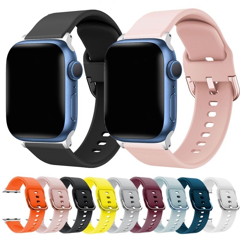 Dây Silicon tiện lợi cho Apple watch Serie 4, 5, 6, và Apple Watch serie 7