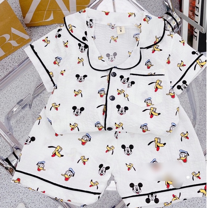 BOT13 -Bộ Pijama cho bé trai, bé gái từ 8-21kg, chất xốp mềm, Richkid123