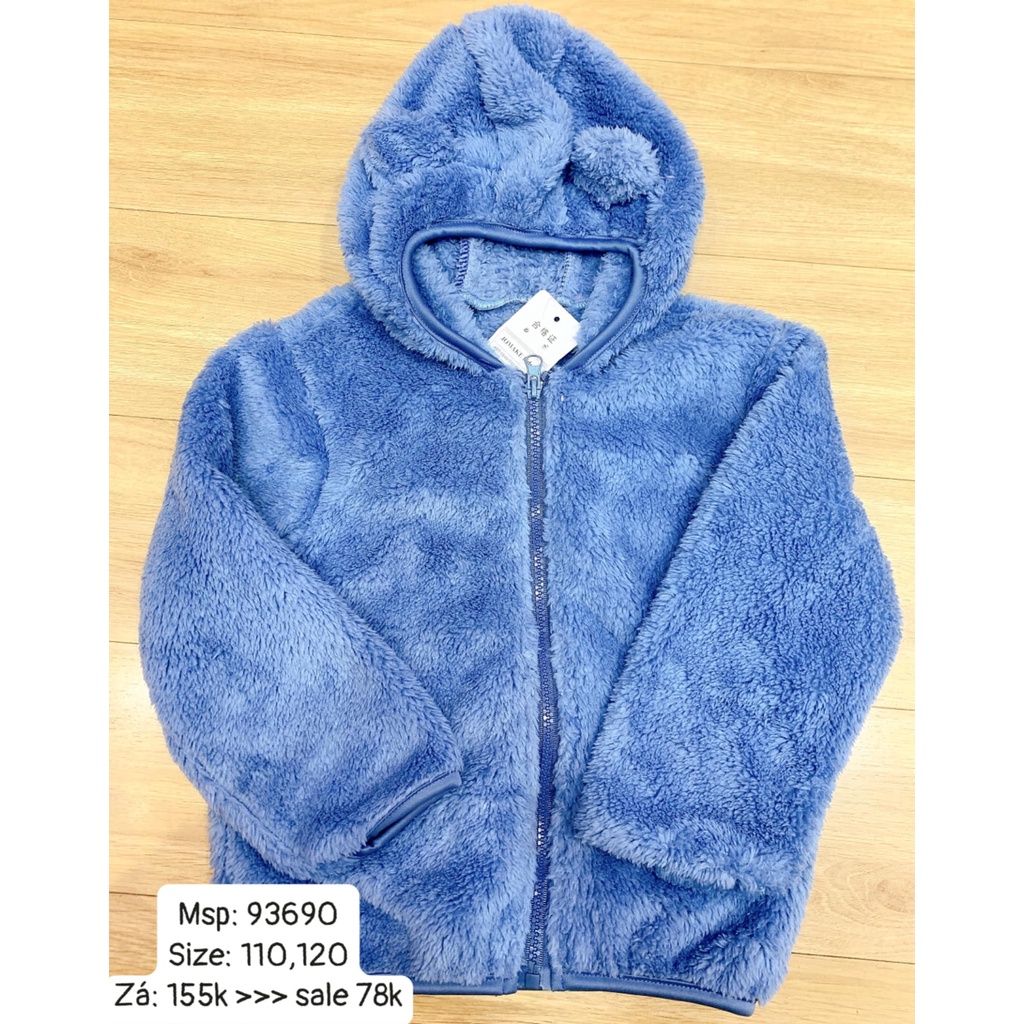 Áo khoác mũ lông gấu