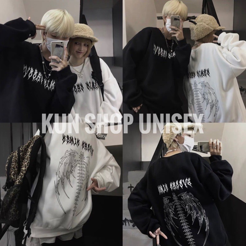 [Mã SKAMCLU7 giảm 10% Tối Đa 50K đơn 0Đ] ÁO SWEATER hình in XƯƠNG nam nữ | BigBuy360 - bigbuy360.vn