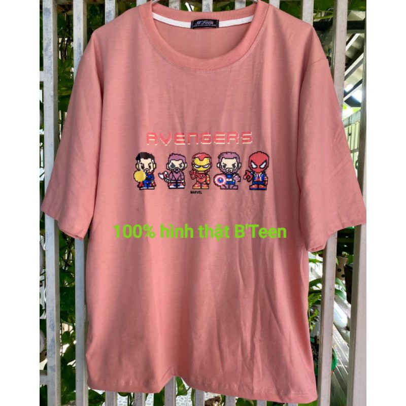 Áo thun [ % Hình Thật ] tay lỡ Unisex AVENGERS