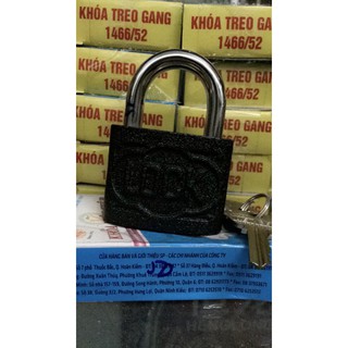 Khóa cửa Việt Tiệp cầu 8, khóa treo gang 1466/52
