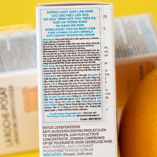 Dưỡng chất La Roche Posay Pure Vitamin C10 Serum 30ml - Hàng Công Ty