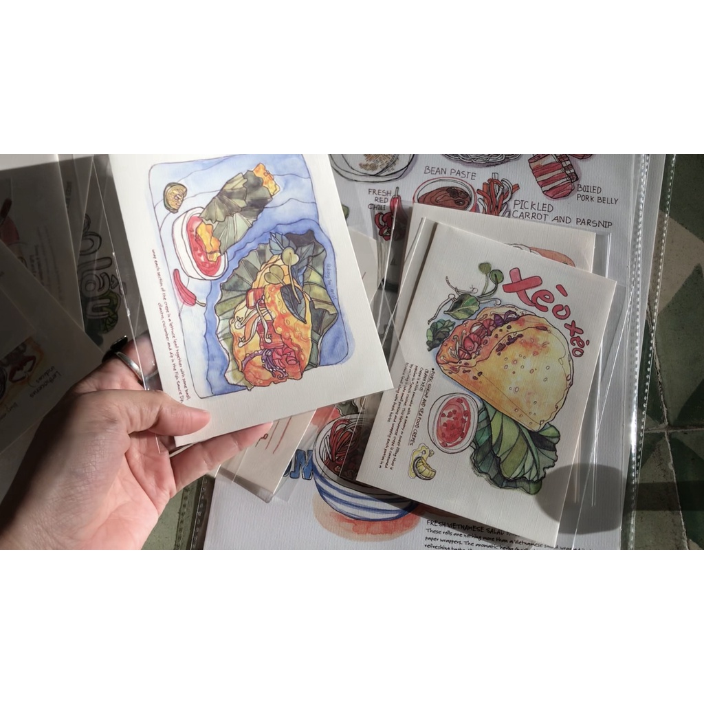 Postcard Bộ Món Ăn Việt Nam by ocbongtai.artist