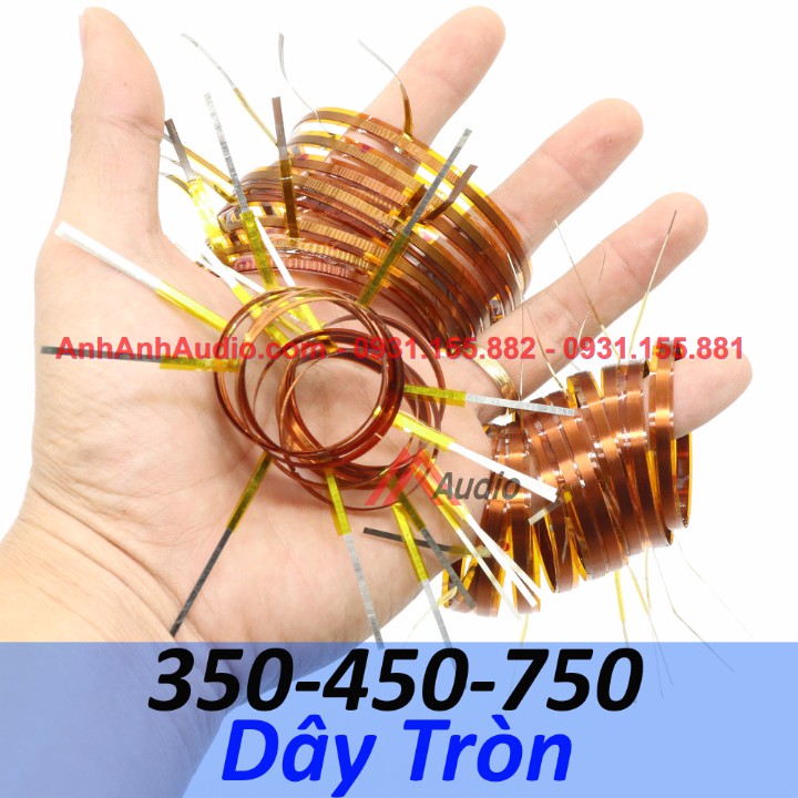 [Mã ELHACE giảm 4% đơn 300K] Coil Treble 350,450,750 dạng vòng coil dây tròn