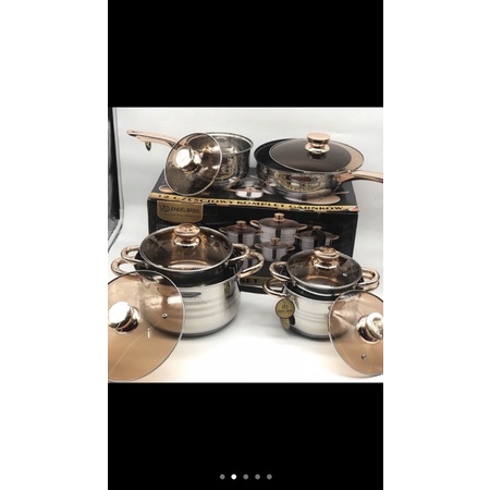 Bộ Nồi Đức 6 Món 12 Chi Tiết, Đáy 5 Lớp Dày Dặn