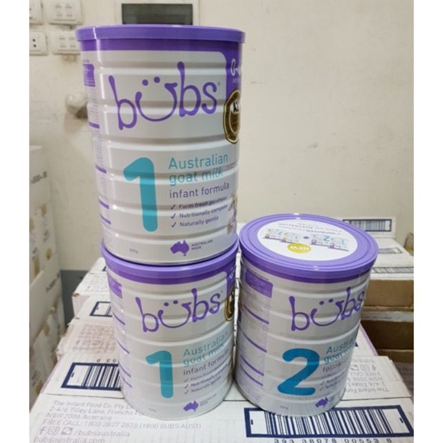 Sữa dê Bubs Úc 900g cho bé