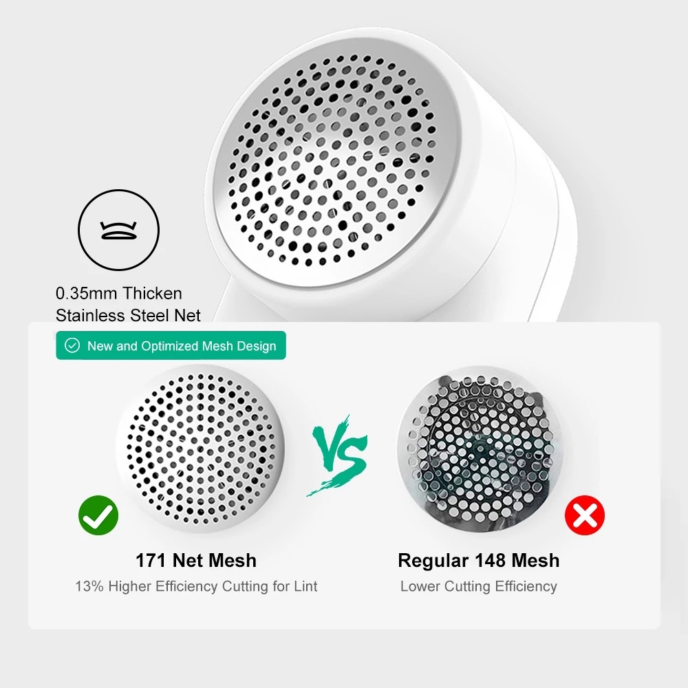 Máy cắt lông xù quần áo Xiaomi 5 lưỡi dao sắc bén sử dụng trong 90 phút