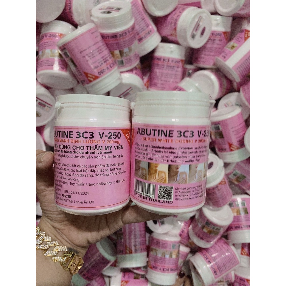 Kem dưỡng trắng da abutine 250g 3c3 thái lan
