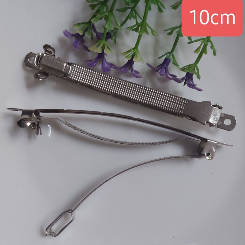 Kẹp sườn trơn , nguyên liệu cột tóc, size 7cm, 8cm, 10cm ( 1 túi /10 cái)