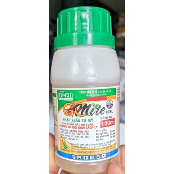 Chế phẩm dầu tỏi, hạt bông và đinh hương (GC Mite 100ml). Nhập khẩu Mỹ. Xử lý nhện đỏ hoa hồng, sâ u ăn lá