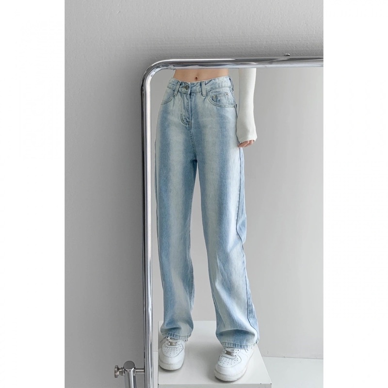NEW ARRIVALS FREESHIP- QUẦN JEAN DÁNG RỘNG OMBRE LƯNG CAO CÁ TÍNH