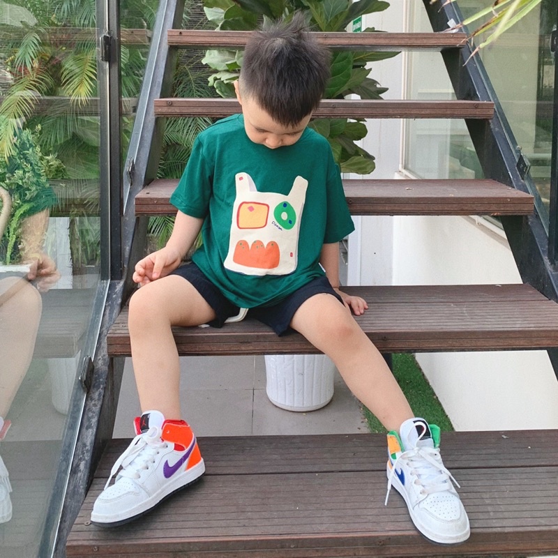 Áo Phông Cotton Batala Kids cho bé trai bé gái kiểu dáng thụng Hàn Quốc hoạ tiết túi xách từ 1-6 tuổi ATX01