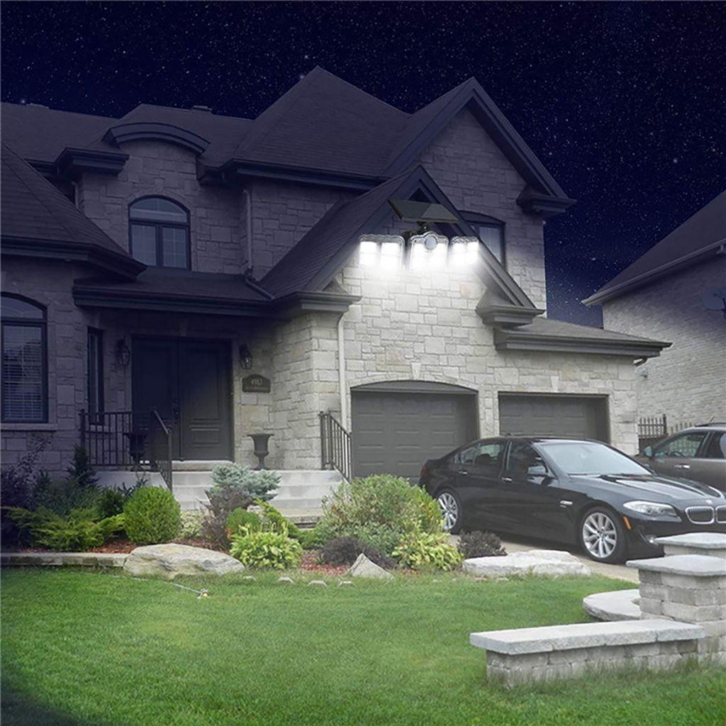 Đèn Led 3 Đầu Cảm Biến Góc Rộng Sử Dụng Năng Lượng Mặt Trời