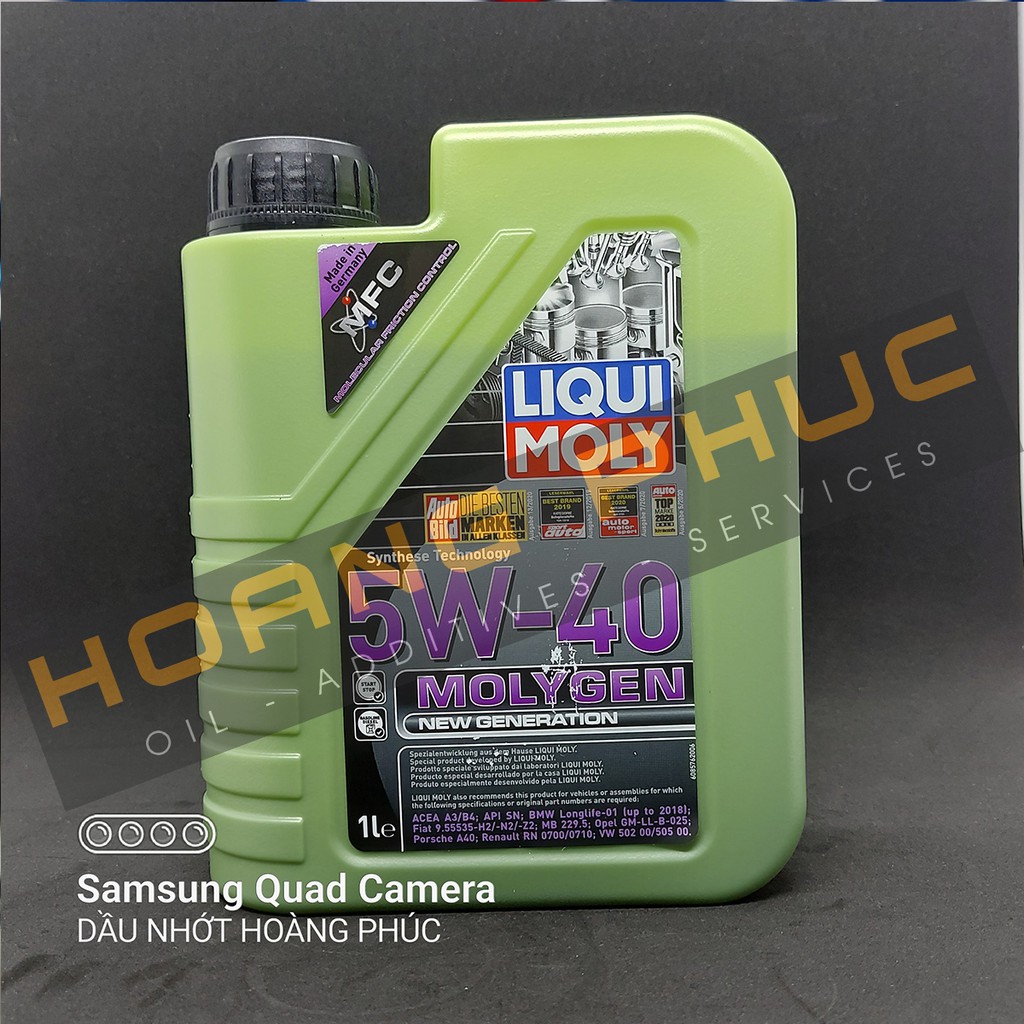 Nhớt Xe Tay Ga - Xe Hơi Liqui Moly Molygen New Generation 5W-40 Made in Germany