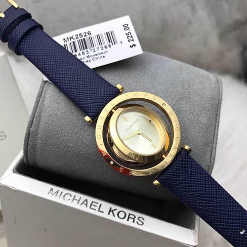 Đồng hồ nữ Michael Kors MK2526 dây da màu xanh