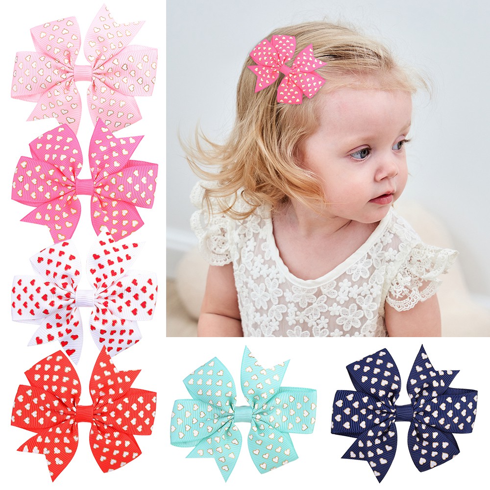 Kẹp tóc KIDSBOWS hình nơ đính kim sa lấp lánh sang trọng cho bé