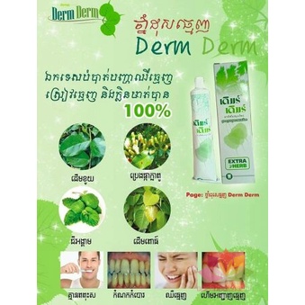 Kem Đánh Răng Thảo Dược DERM DERM 160g Thái Lan