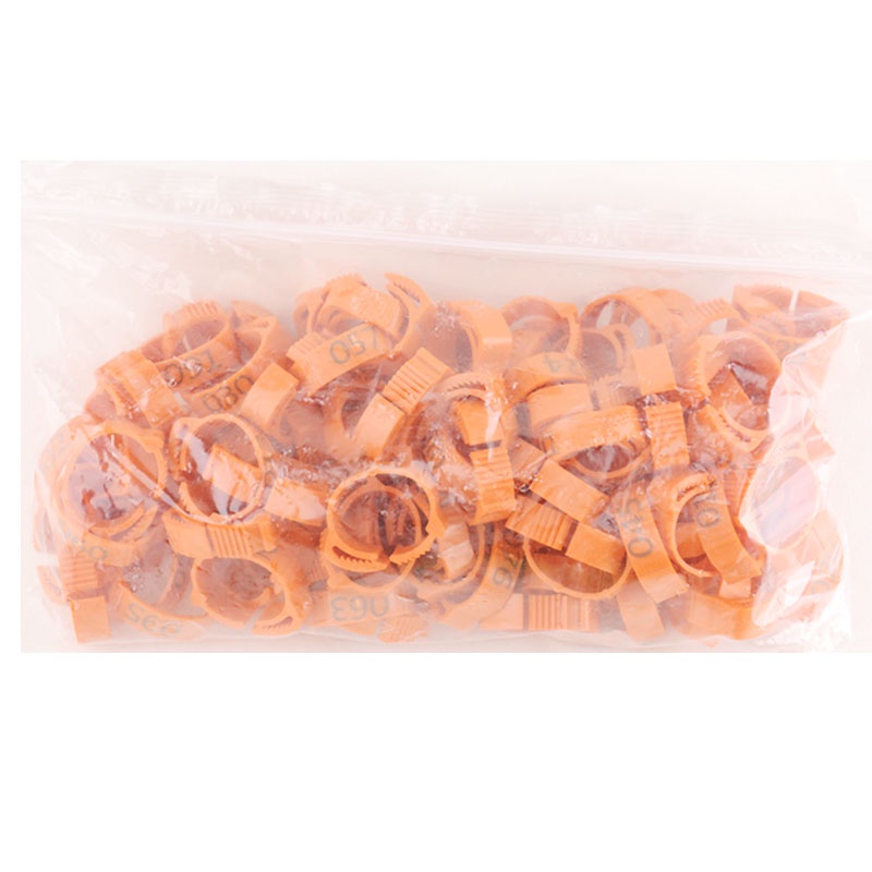 Set 100 Vòng Đeo Chân Gà Đường Kính Trong 2mm Đến 2.4cm Có Thể Thu Gọn Với 4 Màu