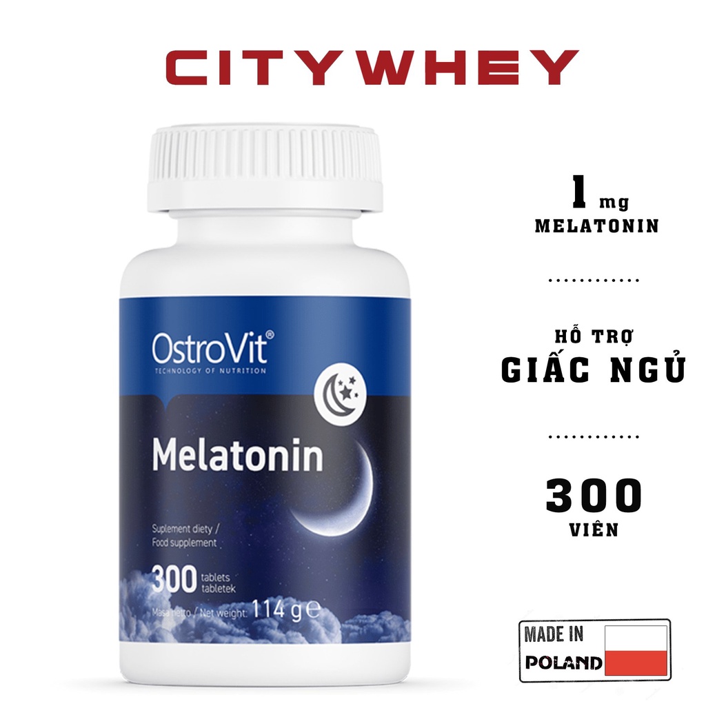 VITAMIN-KHOÁNG CHẤT OSTROVIT MELATONIN 180 VIÊN - 300 VIÊN , HỖ TRỢ GIẤC NGỦ CHO GIẤC NGỦ SÂU - HÀNG BALAN