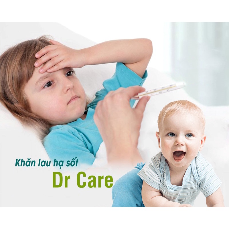 Khăn làm mát DR.CARE - thành phần từ thiên nhiên (Hộp 12 khăn)