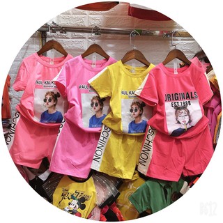 Bộ đùi cottong in hình cô gái