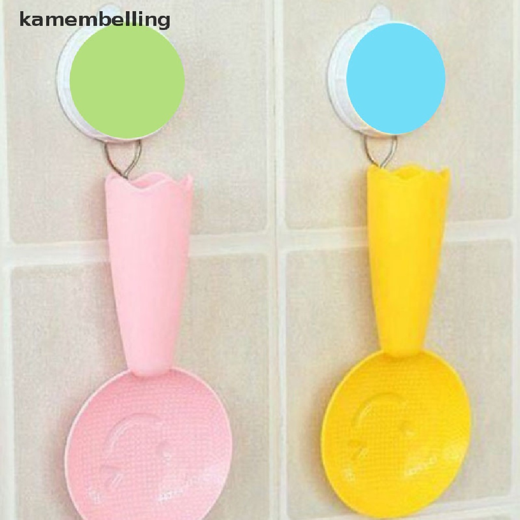 Muỗng xới cơm hình mặt cười có giá đỡ