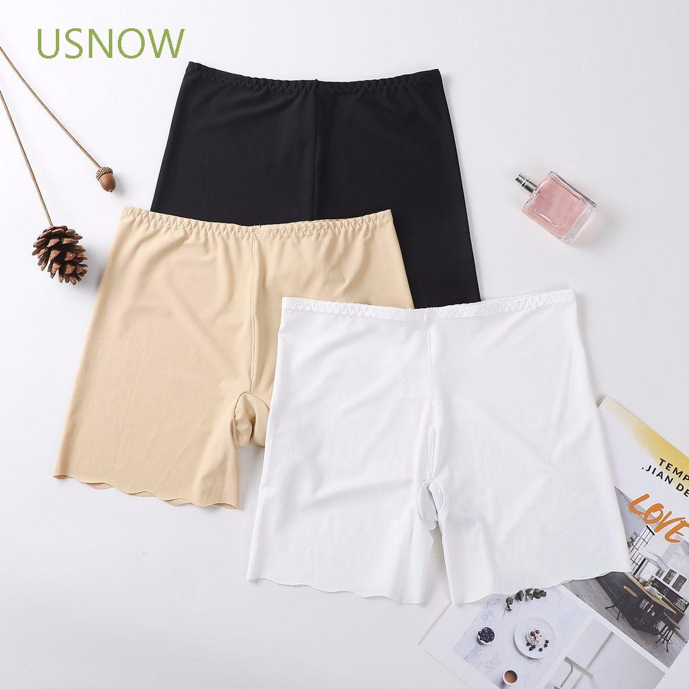 Quần Lót Boxer Mỏng Co Giãn Màu Sắc Trơn Thời Trang Mùa Hè Cho Nữ