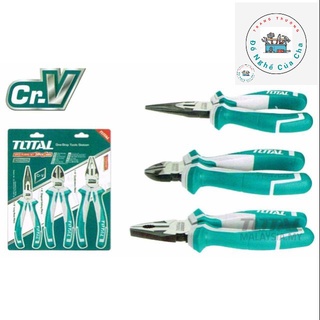Total kềm điện kềm cắt kềm nhọn 3 chi tiết tht2k0301 chất liệu thép cr-v