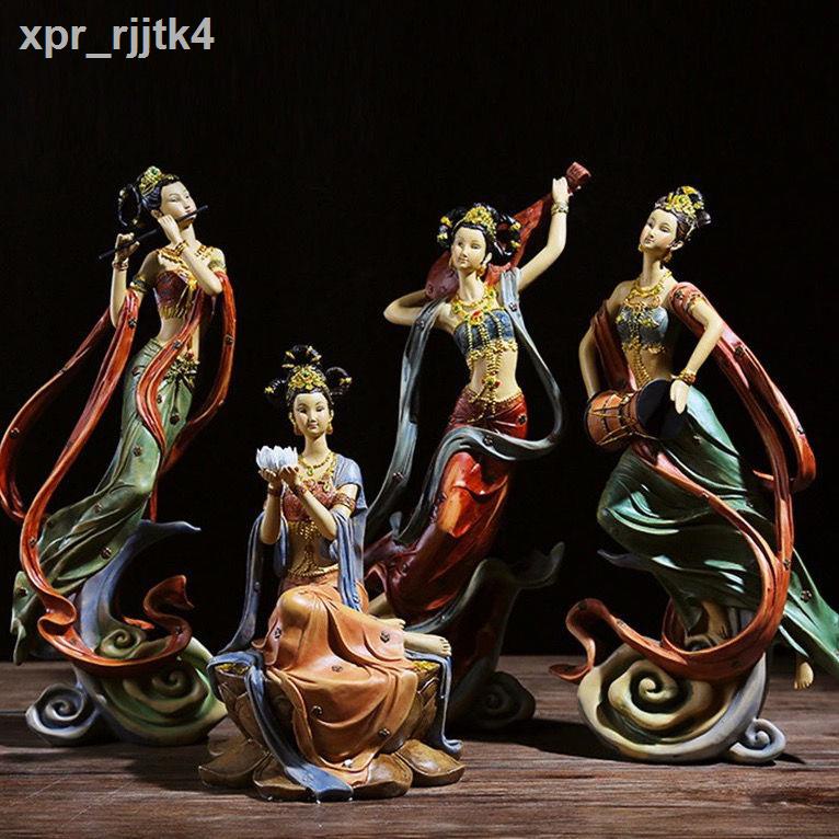 Đồ trang trí phong cách cổ điển cho phụ nữ Trung Quốc Đôn Hoàng Zen nội thất phòng khách cao cấp trà Văn Thủ