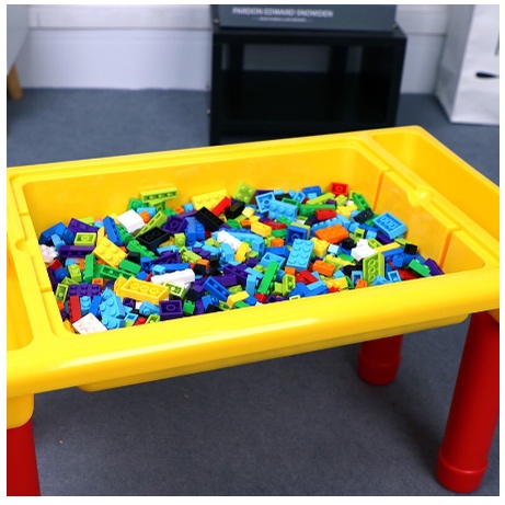 Bàn lego kèm cát động lực học cho bé