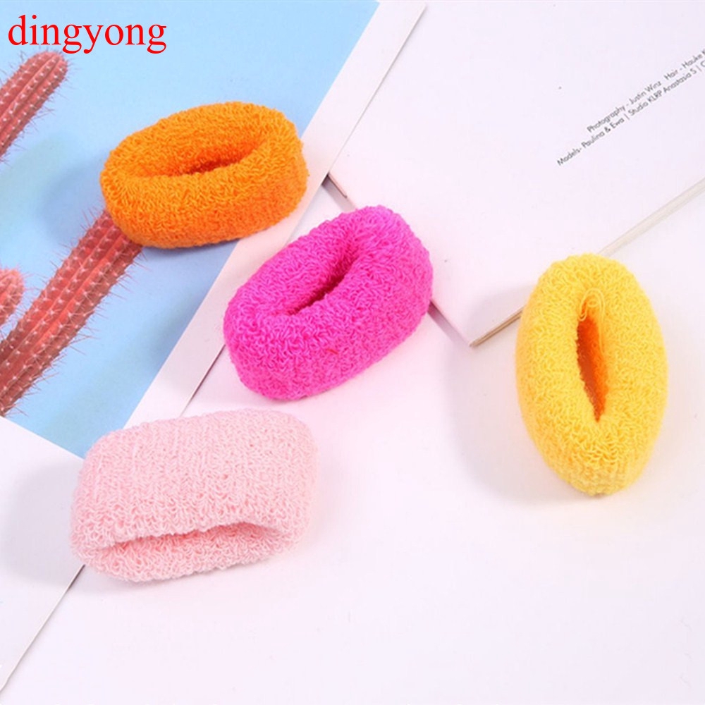 Candy Color High Elasticity Towel Scrunchies Fashion Hairtie Elastic Hair Band Rope for Girls