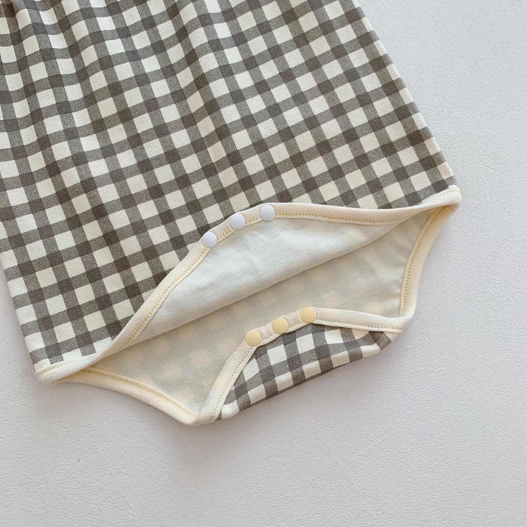 1 Bộ Áo Liền Quần Hai Dây Vải Cotton Cho Bé Gái Sơ Sinh 0-3 Tuổi