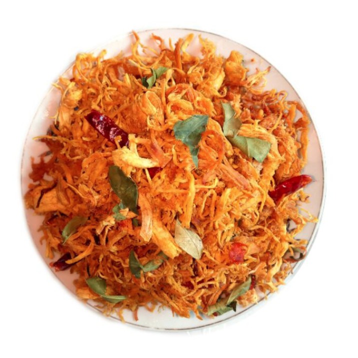 Khô Gà Xé Cay Lá Chanh Hũ 300g