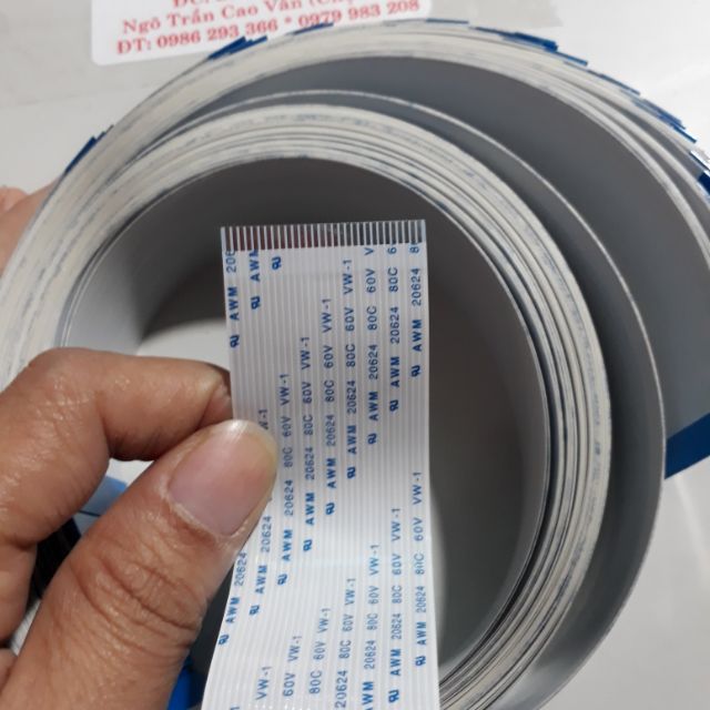 Dây cáp lụa mỏng 30p khoảng cách giữa các chân cáp 1.0mm2. Dây dài 50cm