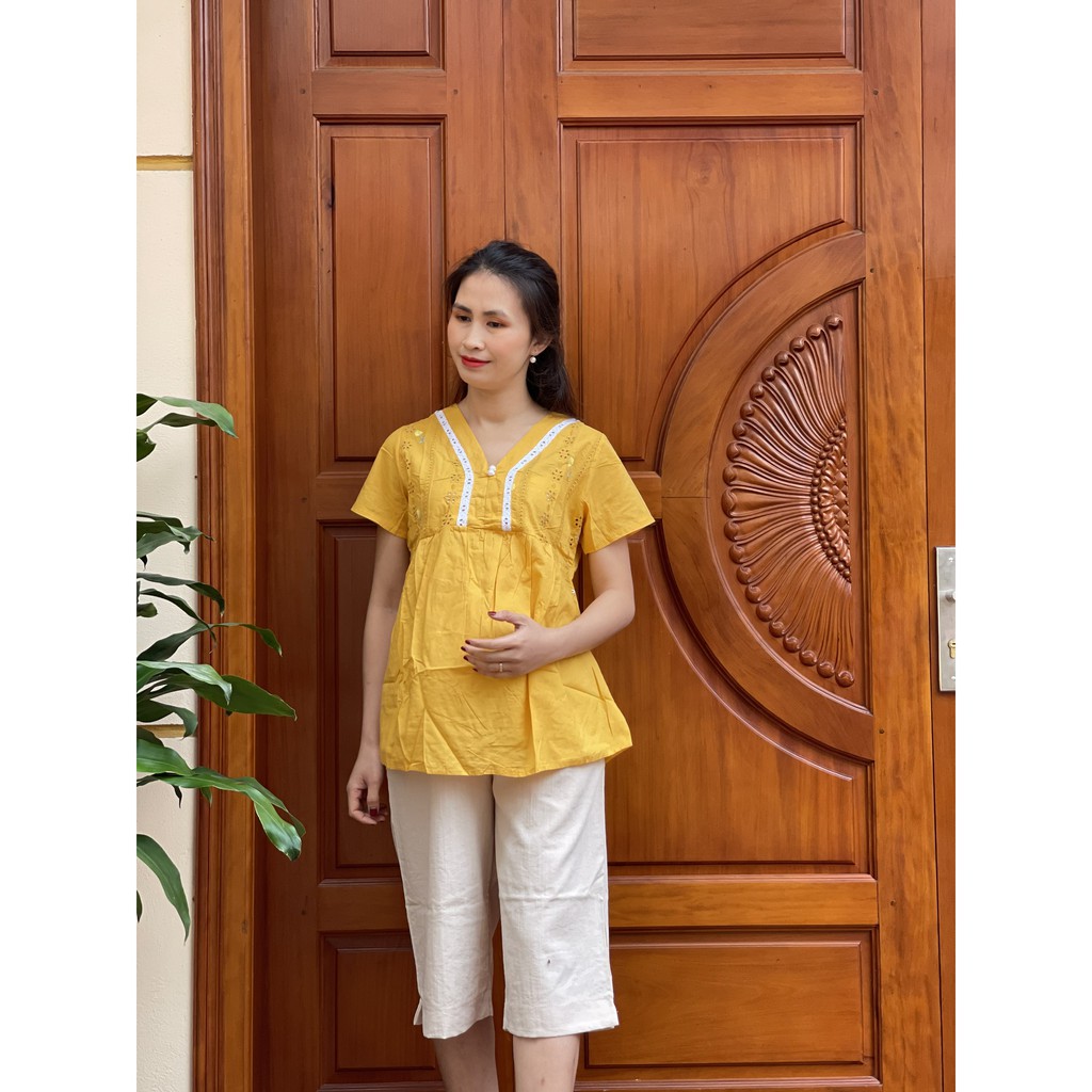 Quần bầu LỬNG đũi dáng baggy siêu xinh QB7223